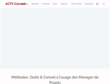 Tablet Screenshot of actvconseil.com